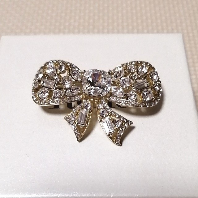 René - René ルネ リボン⑅ブローチ ゴールドの通販 by ももリーナ♡'s