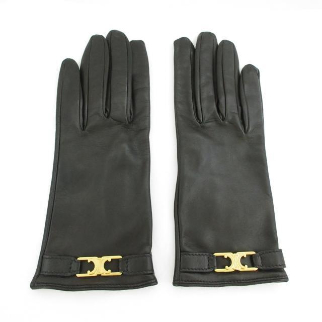 CELINE - セリーヌ 手袋 レディース - 黒 レザーの通販 by ブラン