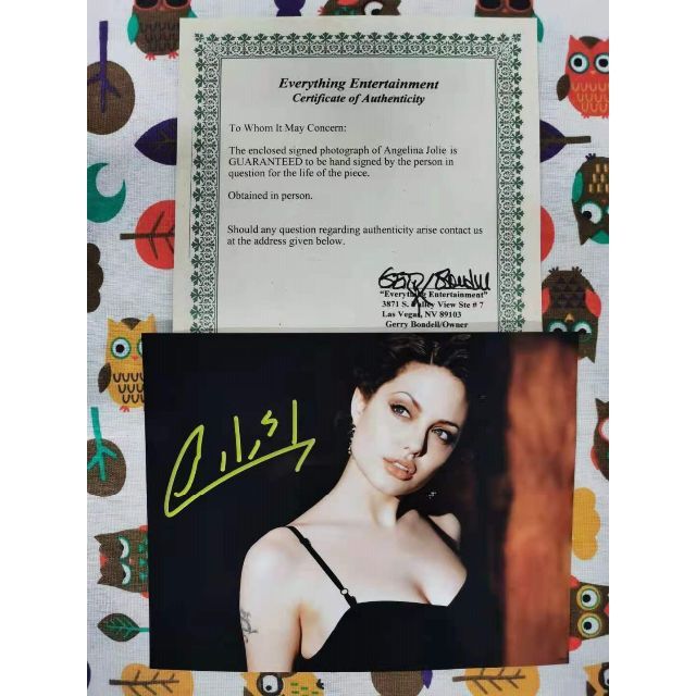 激レア 貴重 アンジェリーナジョリー Angelina Jolie 外国シート