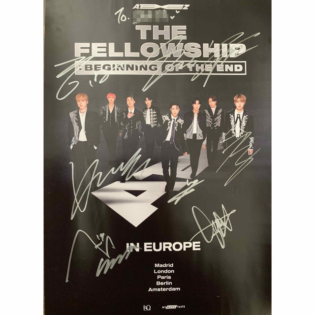 ATEEZ Global Fansign Event サイン入りポスターの通販はau PAY