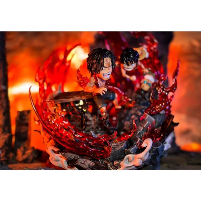 ワンピース 火拳のエース ルフィ ガレージキット フィギュア ワーコレ