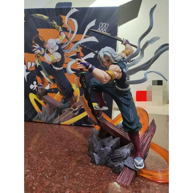 鬼滅の刃 宇髄天元 音柱 ガレージキット 塗装済み完成品 フィギュアの
