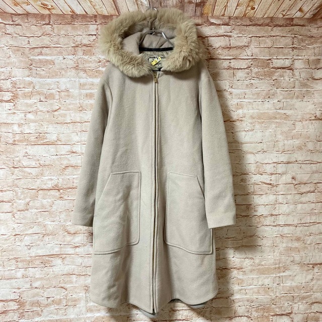 極美品✨ダイアグラム アンゴラファーコート ポンチョ フォックス