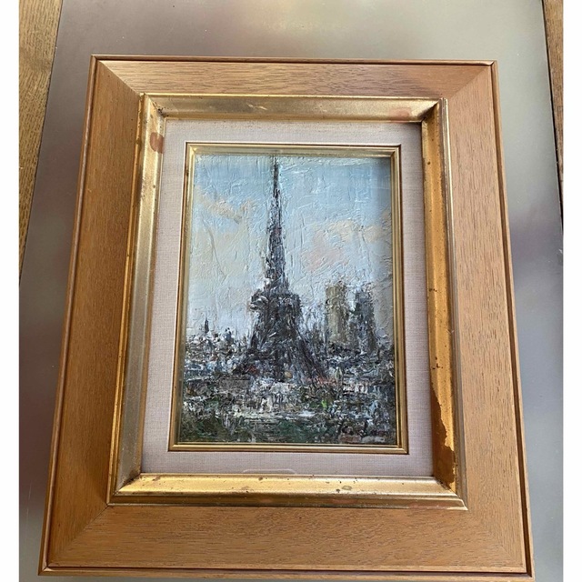 み様専用】久保孝雄 油絵【東京タワーと副都心】の通販 by マロン's