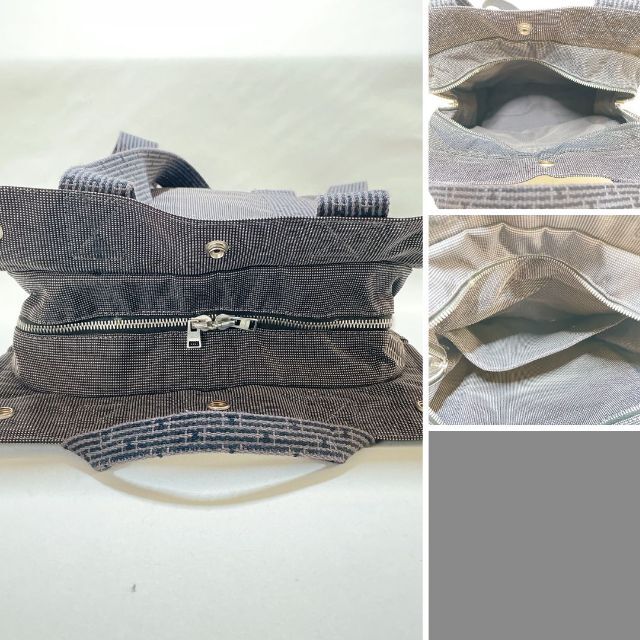 HERMES - エルメス スクエア Hロゴリュック ハンドバッグ ブラック