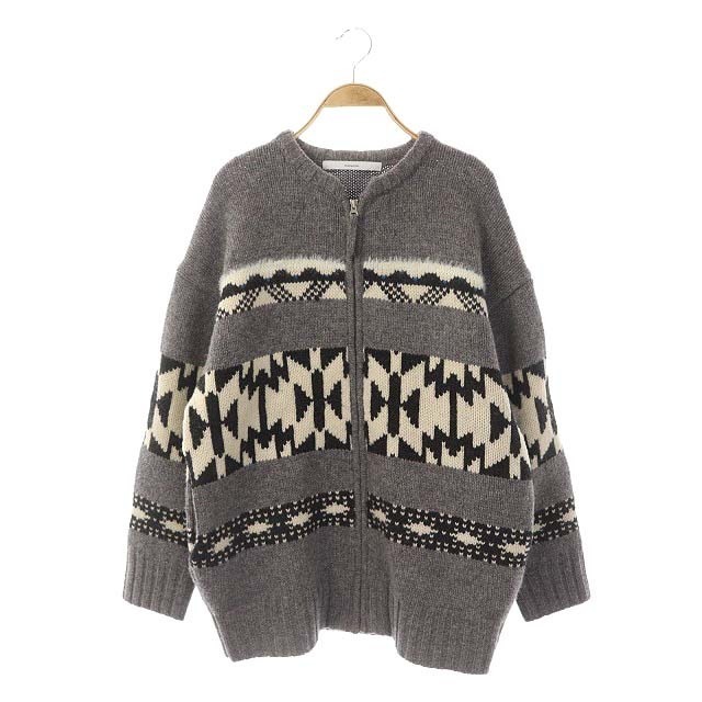 FRAMeWORK - フレームワーク 22AW ジャガードZIPカーディガン 長袖