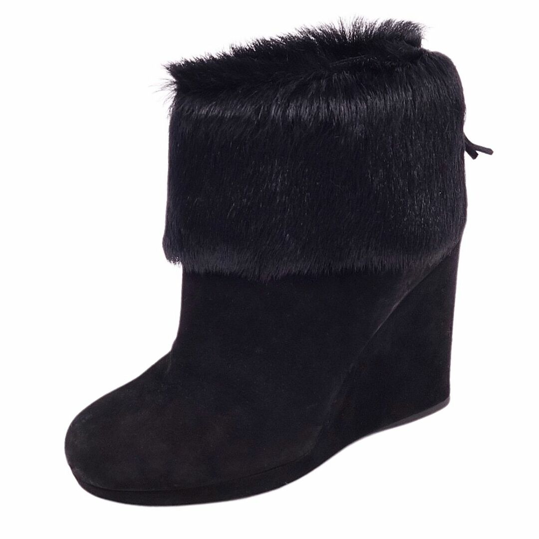 MIU MIU - ミュウミュウ miumiu ブーティ ブーツ スウェード ファー