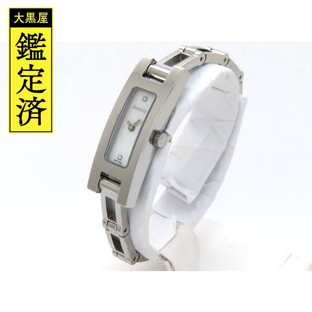 グッチ GUCCI レディース 腕時計 3900L ピンク シェル シルバー SS