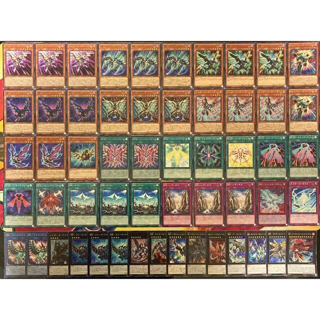 遊戯王 レイドラプター(RR)デッキ ユーヤスリーブ・BFプレイマット付き