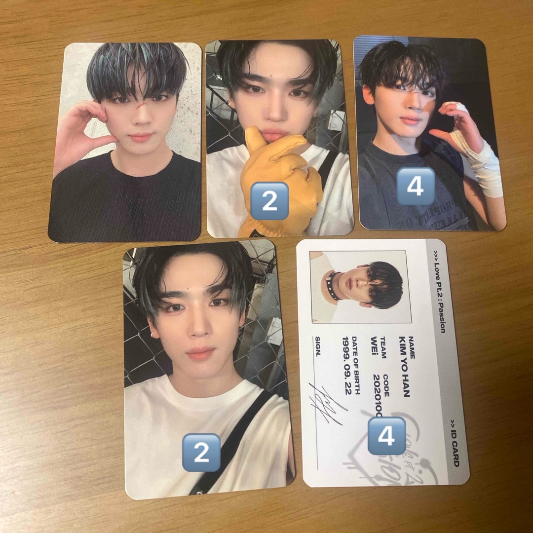 WEi 5集 キムヨハン トレカの通販 by ___mero___run's shop｜ラクマ