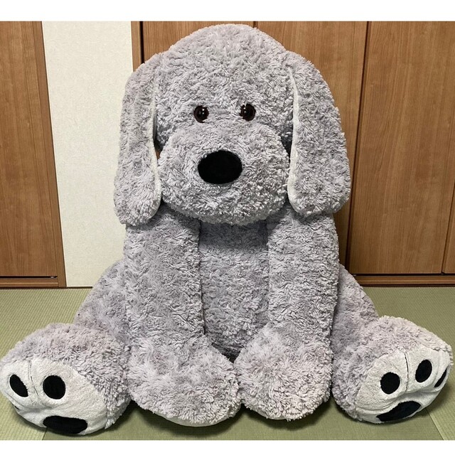 HUGFANハグファン コストコ 特大ぬいぐるみ 犬 グレーの通販 by Runa's