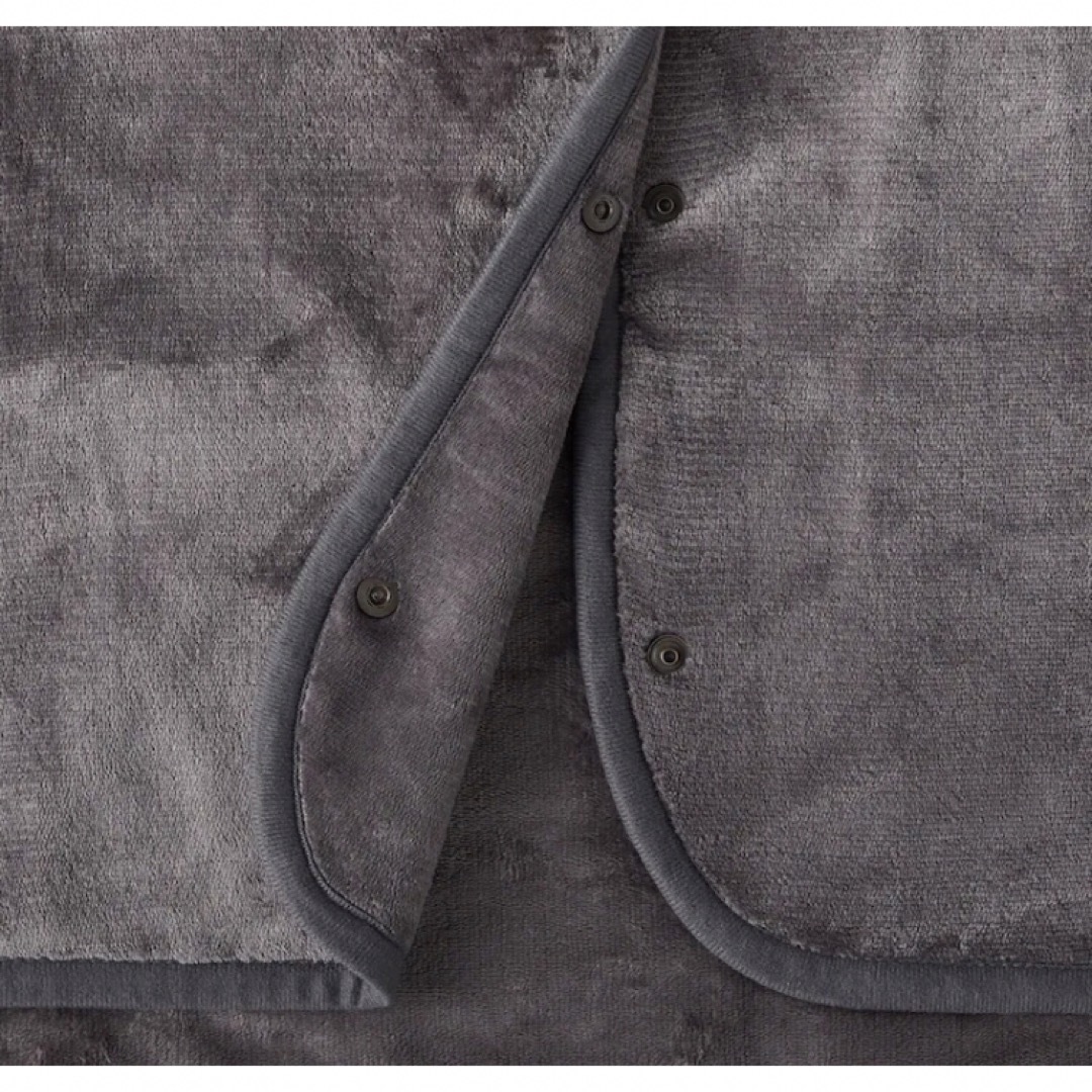 MUJI (無印良品) - 羽織れる電気ブランケット MUJI ダークグレー 節電