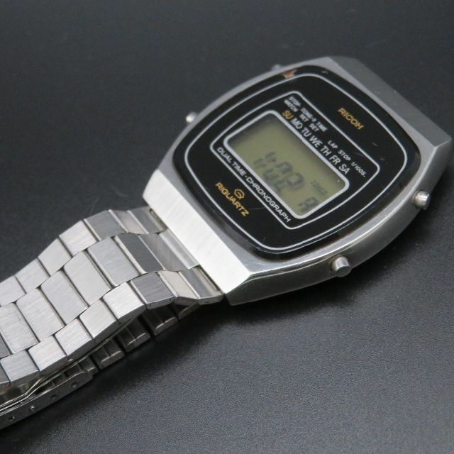 RICOH - RICOH RIQUARTZ デジタル腕時計 デュアルタイム クロノグラフ