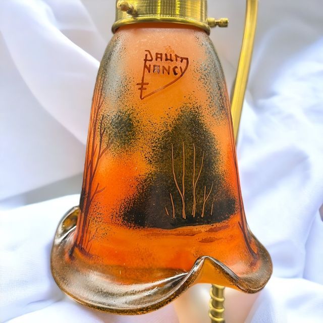 ドームナンシー 吊り卓上照明 アンテルカレール 被せガラス 高さ40cm