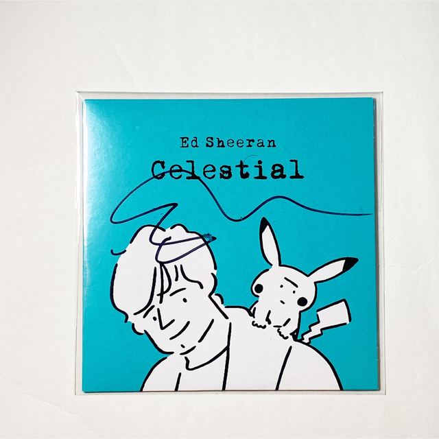 直筆サインCD Ed Sheeran Celestialエド・シーラン ポケモンの通販 by