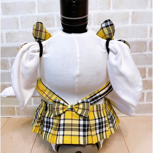 LOVOT ラボット服 黄色タータンチェックボックススカート(リボン別売り