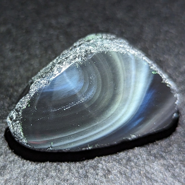 研磨品 十勝石玲瓏複合色 レインボーオブシディアン 【公式通販】