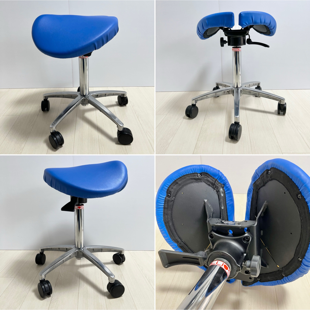 SALLI サリーチェア ブルー キャスターチェアの通販 by kirinzou's