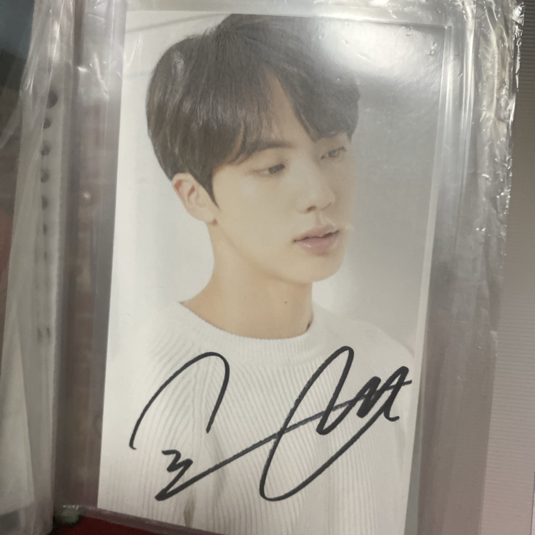 防弾少年団ジンサイン直筆フライヤーファイル