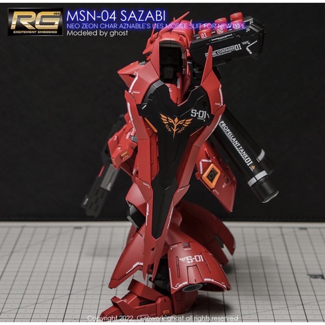 RG 1/144 MSN-04 サザビー専用水転写式デカール の通販 by ガンダム's