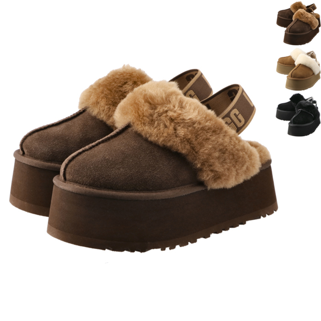 UGG - アグ UGG サンダル 厚底 ファー FUNKETTE プラットフォーム