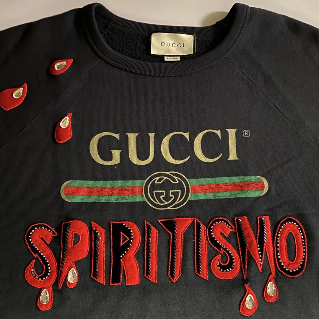 GUCCI - GUCCI グッチ トレーナー ブラック メンズ Mサイズ 新品未使用