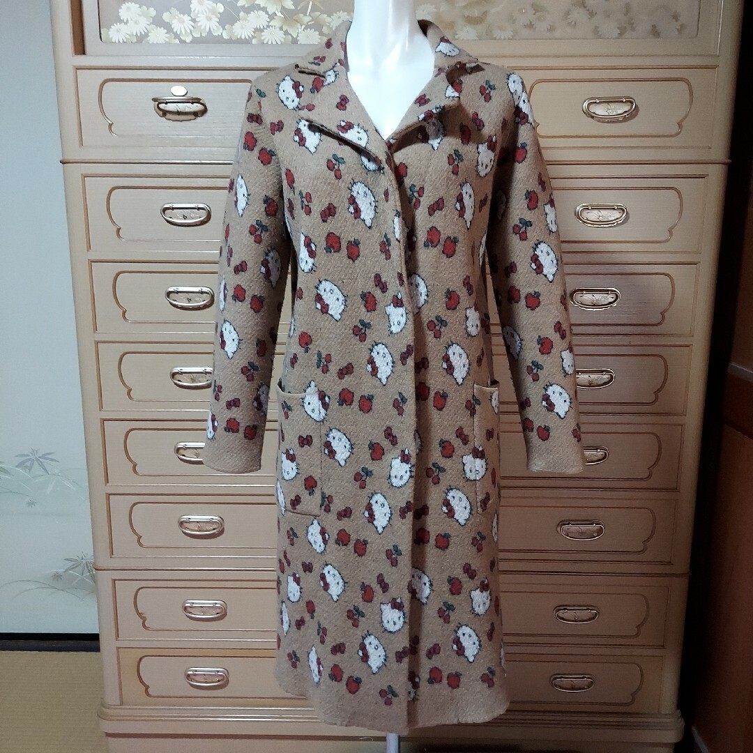 Nina mew - ニーナミュウ キティプリントチェスターコートの通販 by