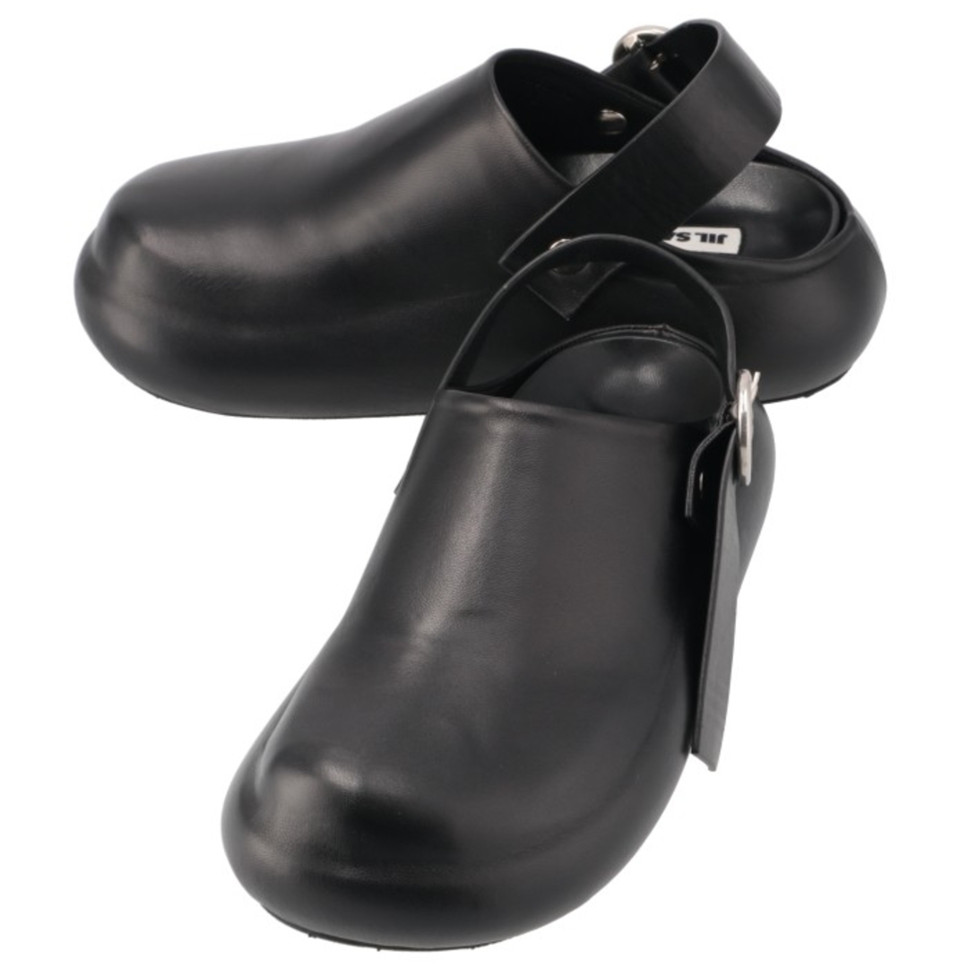 JIL SANDER - ジル サンダー JIL SANDER クロッグサンダル レザー