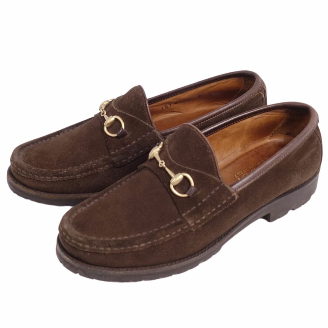 GUCCI - グッチ GUCCI ローファー モカシン ホースビット スウェード