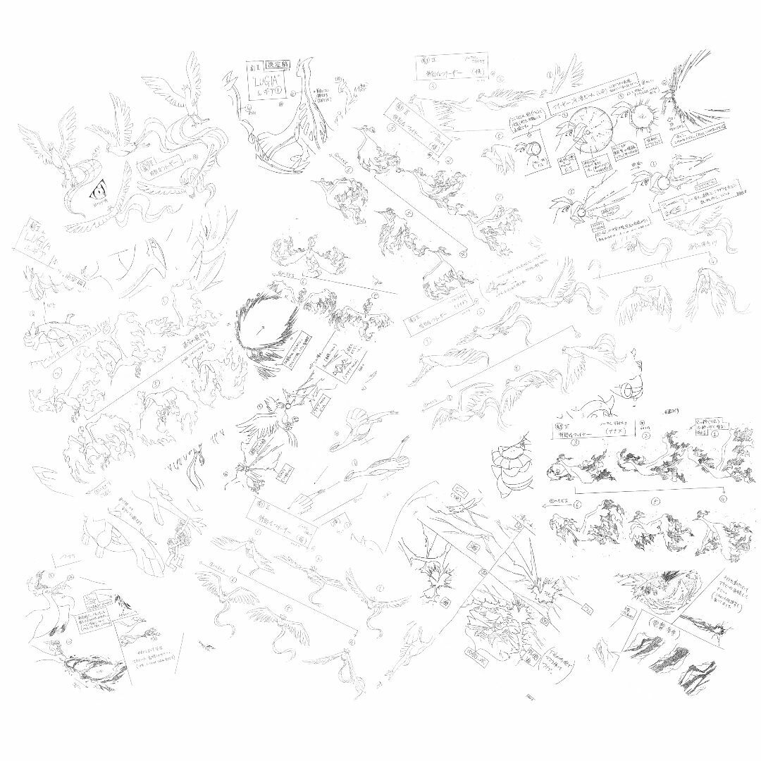 劇場版ポケットモンスター 幻のポケモン ルギア爆誕 設定資料 制作資料