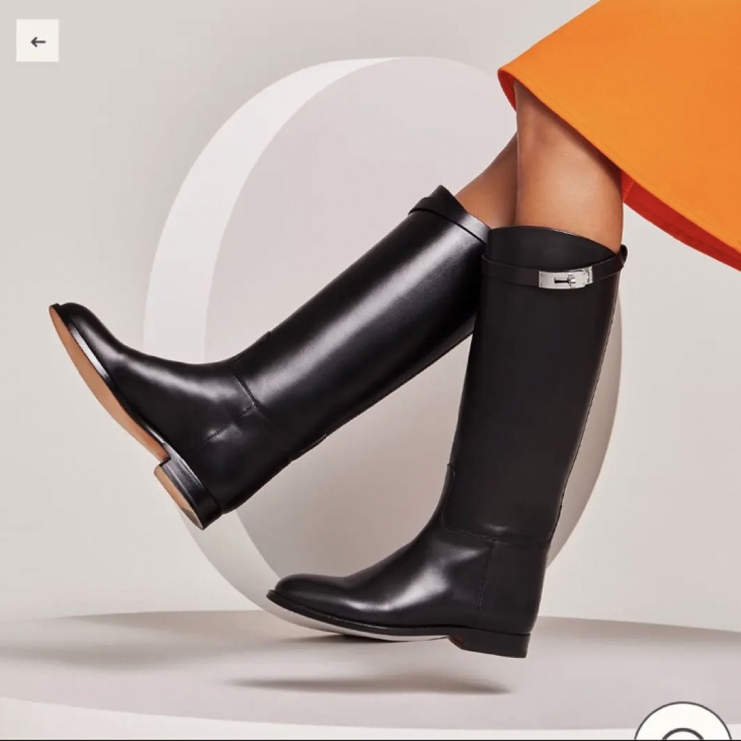 HERMES - 美品 正規品 エルメス ジャンピングブーツ 23.5cm 37 1/2の