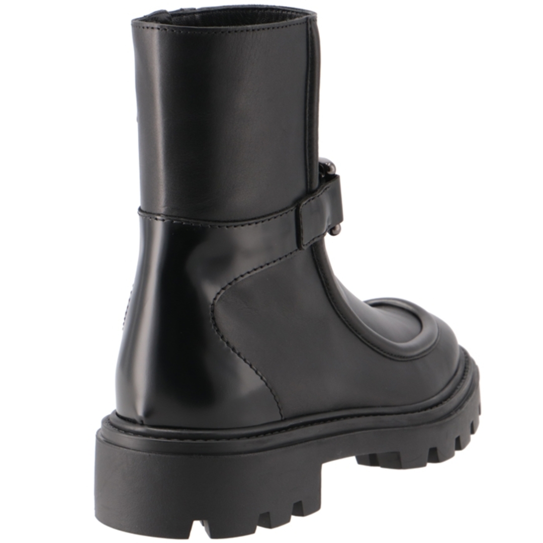 TOD'S - トッズ TOD'S アンクルブーツ レザー メタルチェーン ミドル