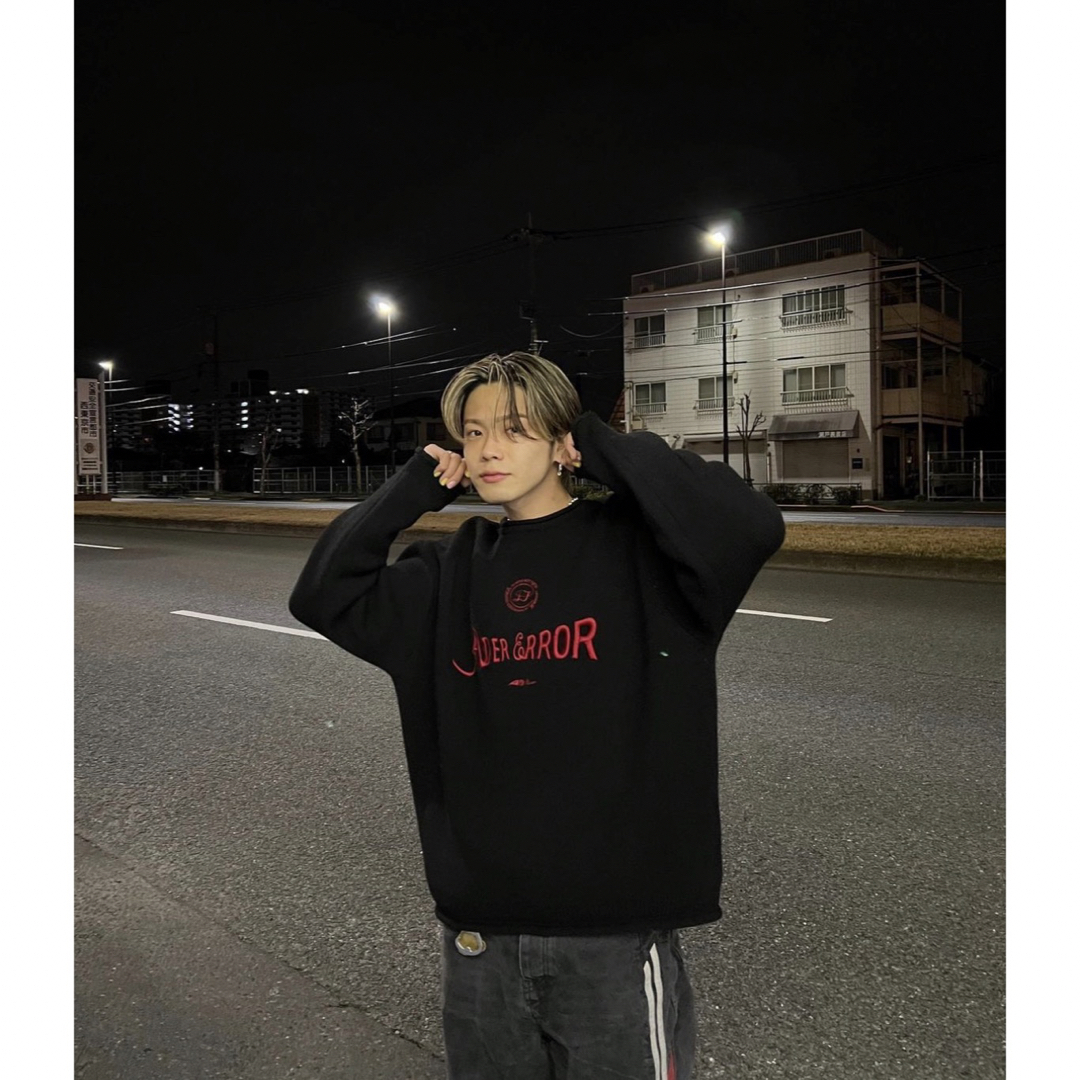 激レア☆ADERERROR☆Verif logo knit☆コムドットやまと着用の通販 by