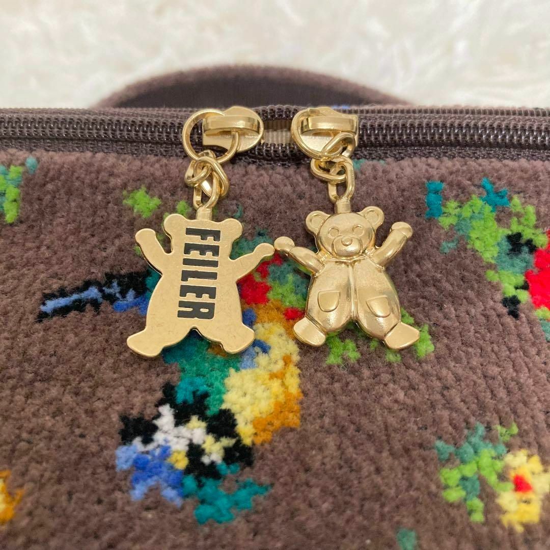 FEILER - 未使用タグ付き フェイラー ハイジ バニティポーチ ブラウン