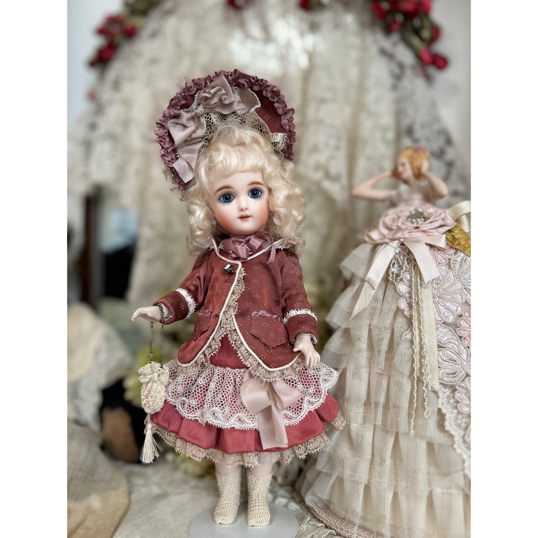 28㎝用 ドレスセット ビスクドール アンティークドールの通販 by
