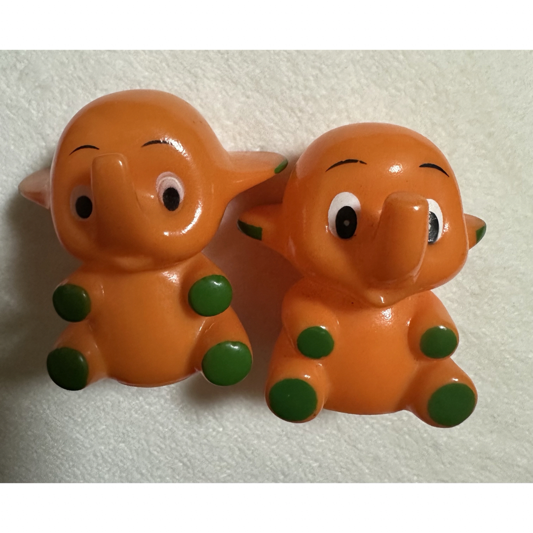 薬局 ぞうさん サトちゃんソフビ人形 2種類のお顔 昭和レトロの通販 by