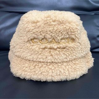 COACH - 新品タグ付 COACH もこもこシェルパ バケット ハット キャメル