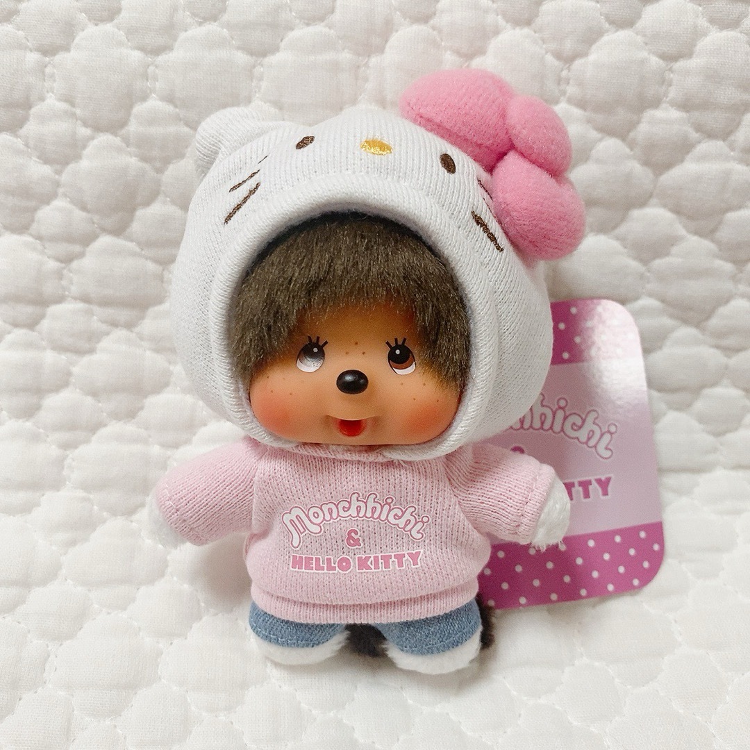 サンリオ - ハローキティ モンチッチコラボ マスコットキーホルダー 激