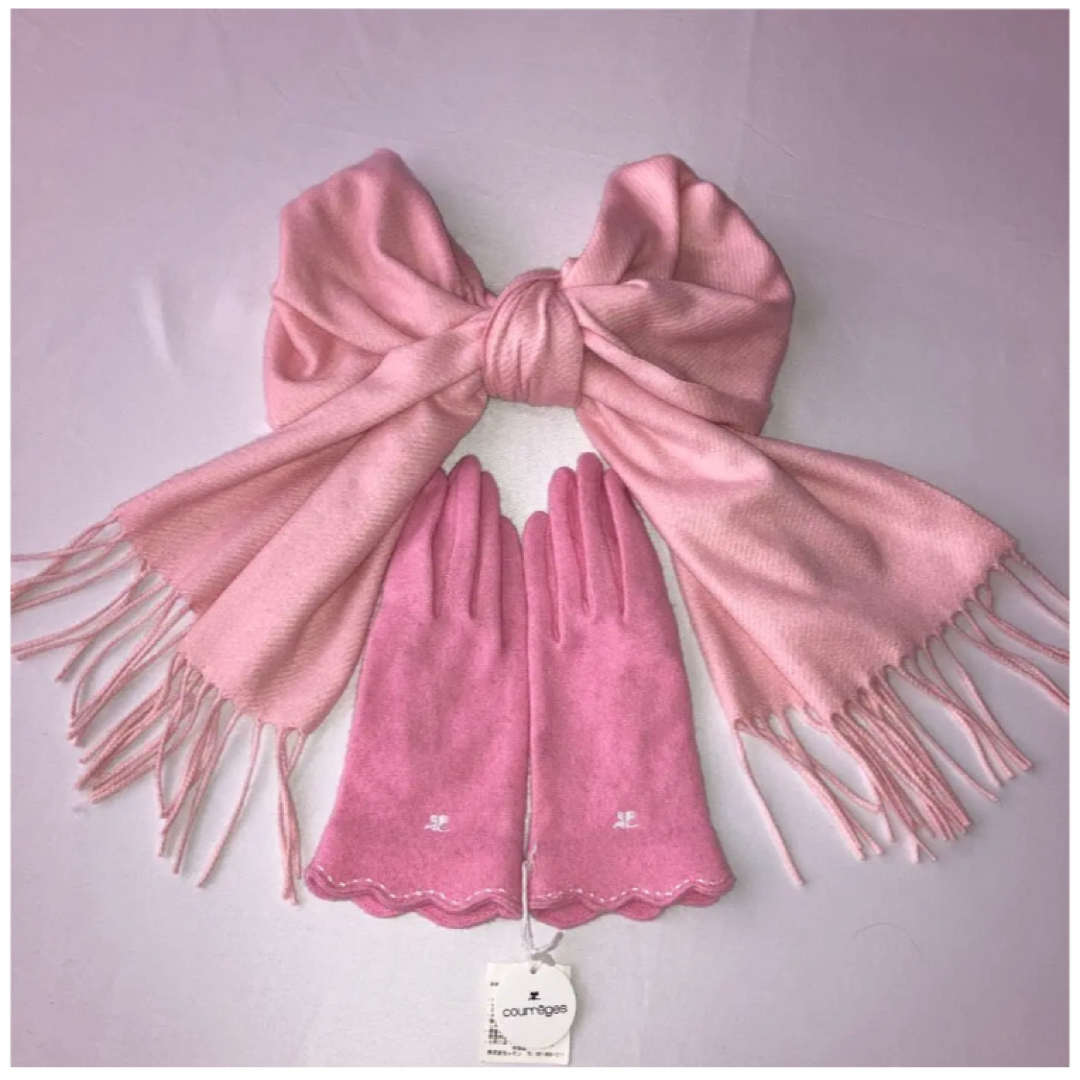 Courreges - ☆Courreges☆クレージュ ピンク 手袋 &デパート購入