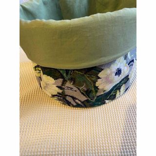 FEILER - フェイラー ベッドサイドバスケット ハイジドット シルバー