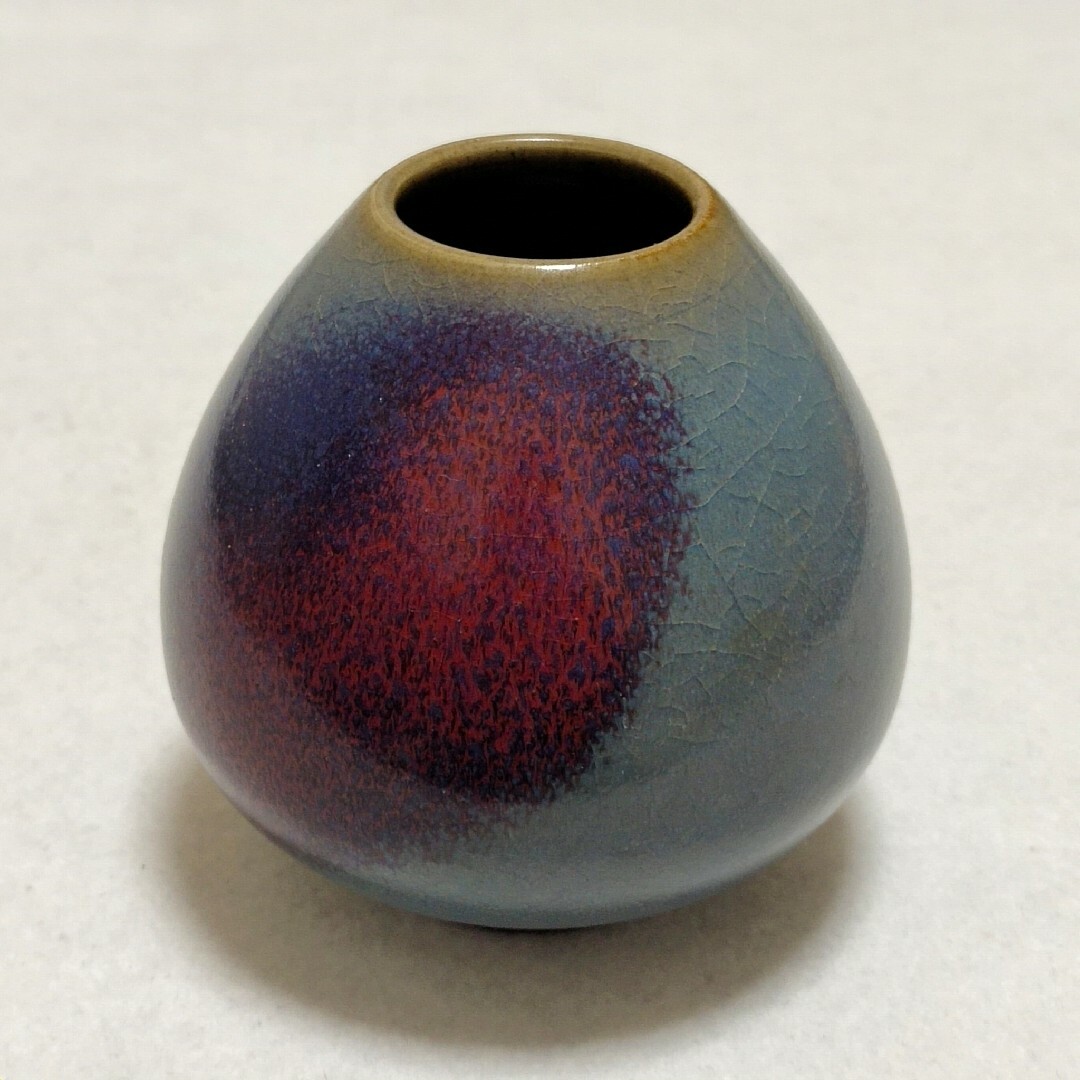 中国古美術/鈞窯紫班窯変燭台/ 中国古美術/鈞窯紫班窯変燭台/