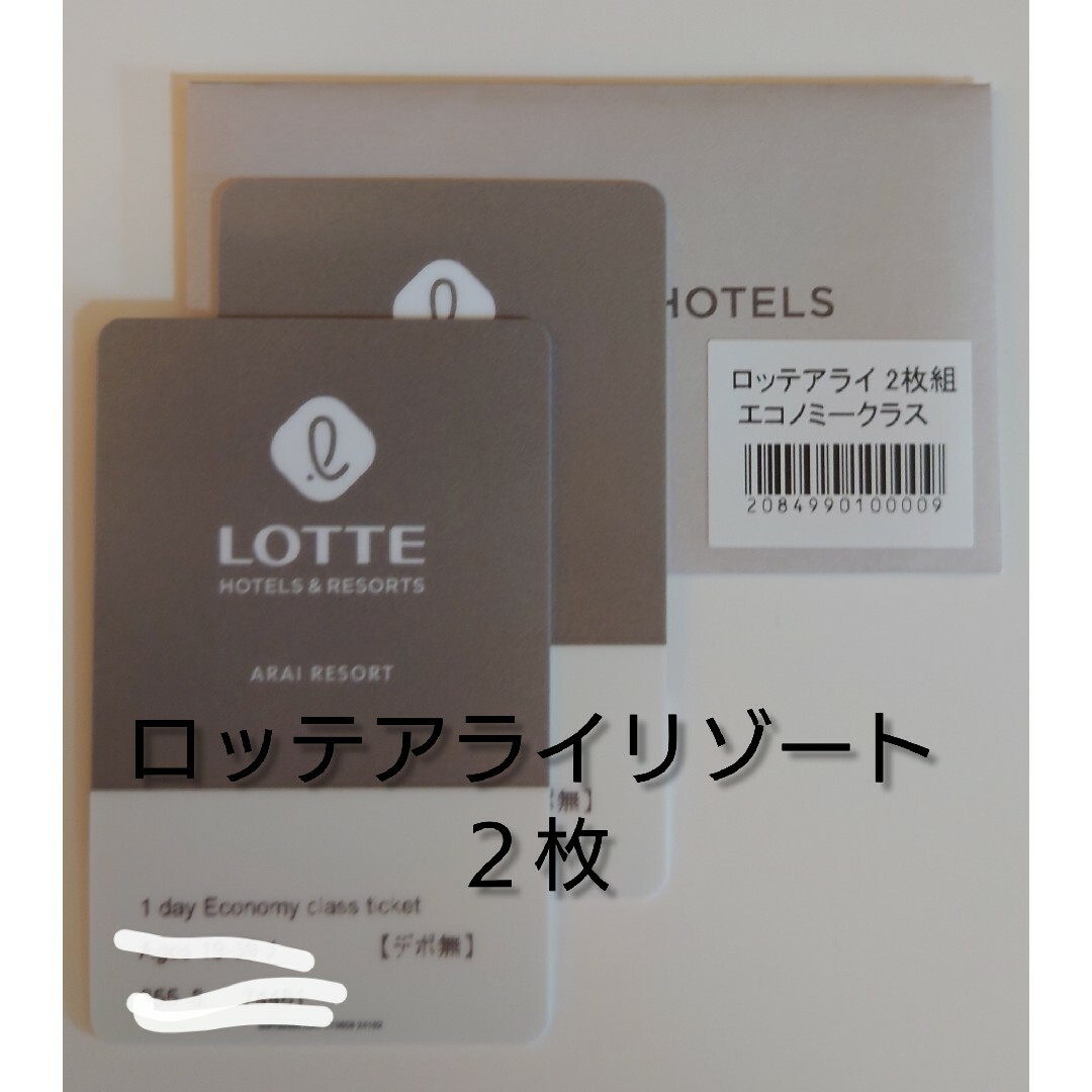 ロッテアライリゾートスキー場 エコノミーリフト1日券4枚セット 【公式