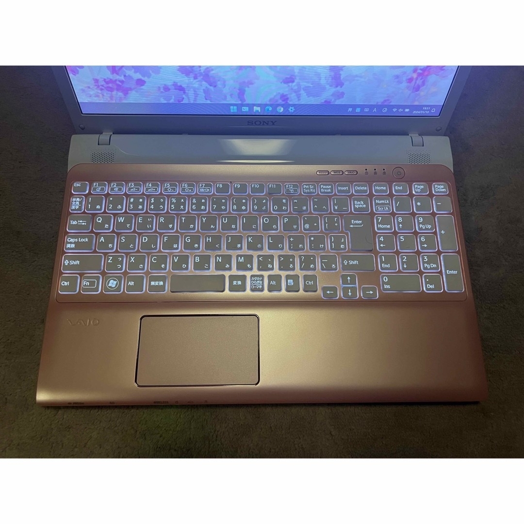 SONY - 初心者向けノートパソコン ピンク Win11pro i7 Office2021の