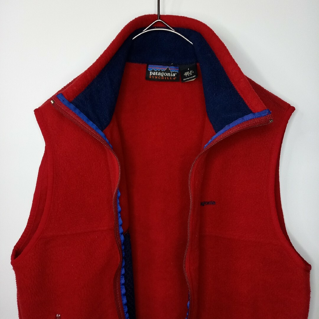 patagonia - 90s アメリカ製 パタゴニア シンチラ フリースベスト 廃盤
