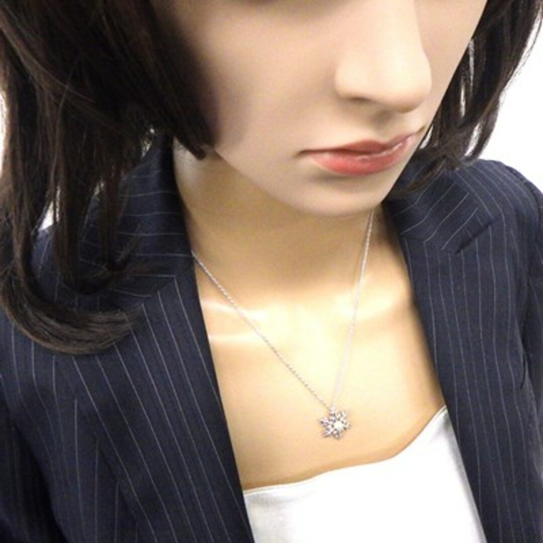 MIKIMOTO - ミキモト MIKIMOTO ネックレス スノークリスタル 雪 結晶