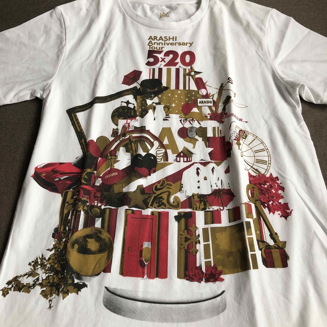 Johnny's - 嵐 ツアーTシャツ 5×20 アニバーサリー 松本潤 櫻井翔 の