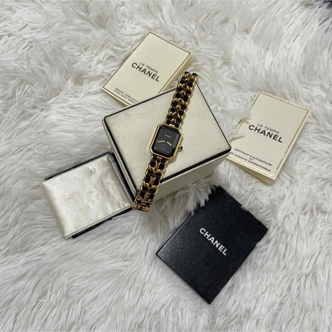 CHANEL - 美品✨シャネル プルミエール 時計 Lサイズ ゴールドの通販