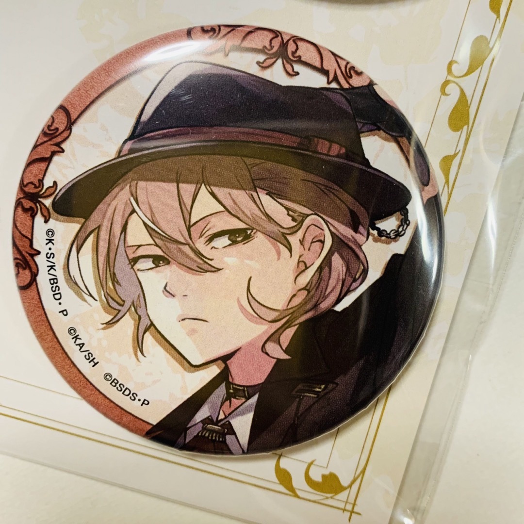 文豪ストレイドッグス【大博覧会】原作絵 缶バッジセットB 太宰、中原