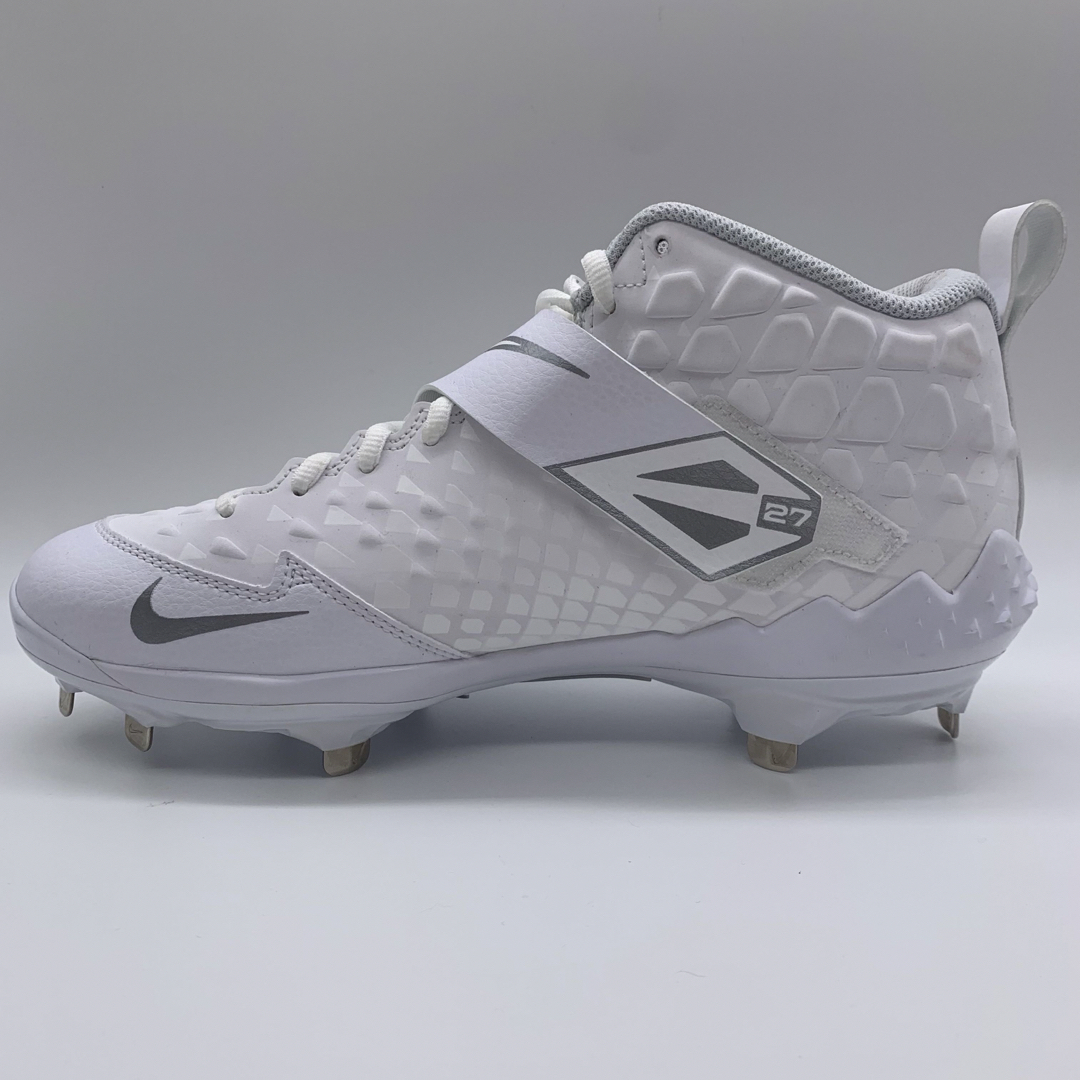 NIKE - NIKE トラウト 野球 スパイク ホワイト 白 金具 27㎝ ミドル