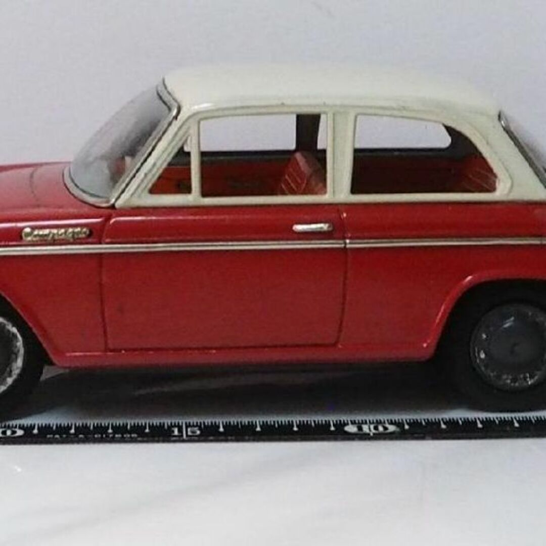 増田屋【ダイハツ コンパーノ ベルリーナ赤 リモコン欠】当時物ブリキ